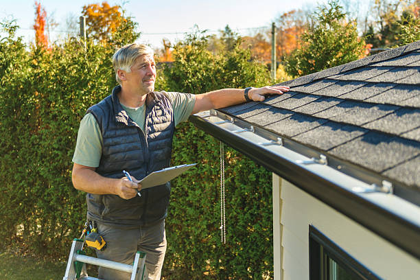 Professional Roofing technician working in USA